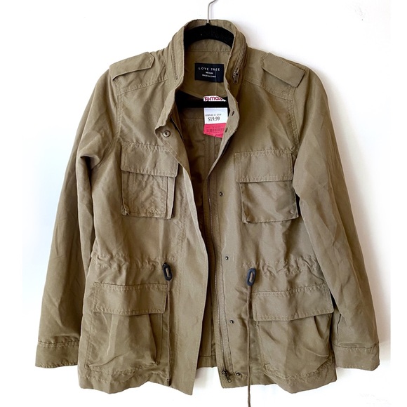 NWT Light Army Safari Jacket - Picture 3 of 8
